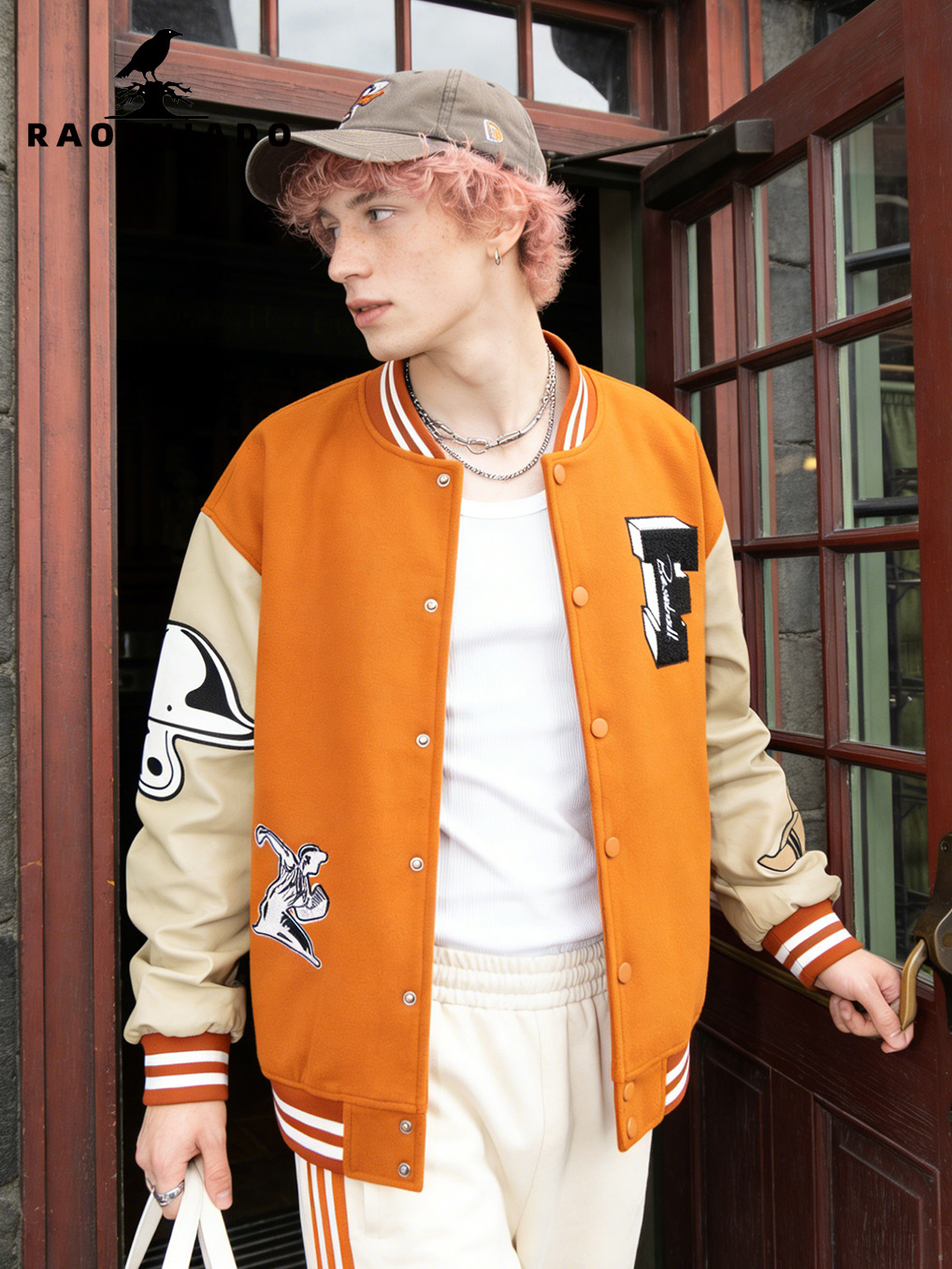 Varsity Jacket Letterman - Men's Varsity Jacket Vintage Baseball Uniform