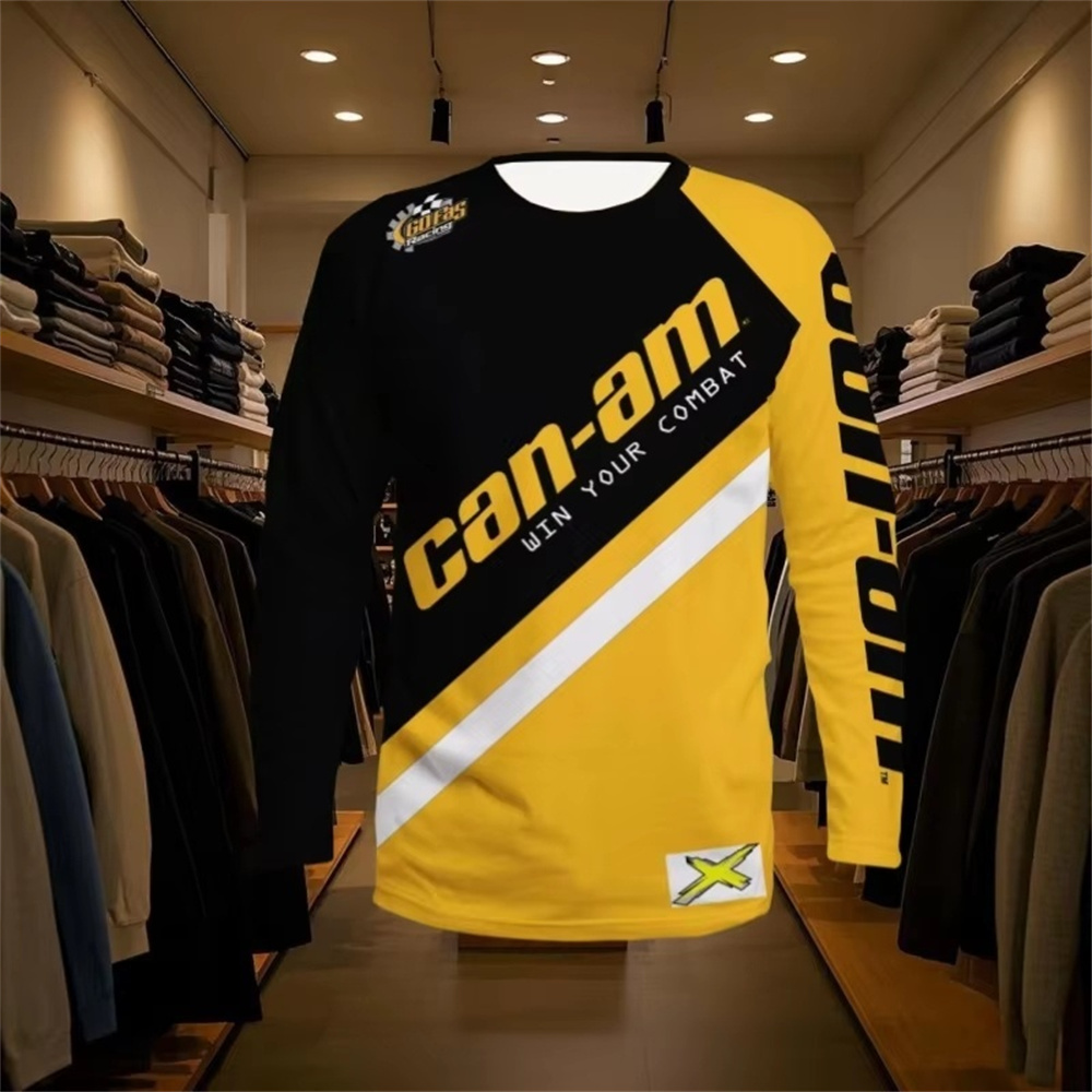 Men'S Fashion Tips - Motorcycle Racing Long Sleeve Round Neck