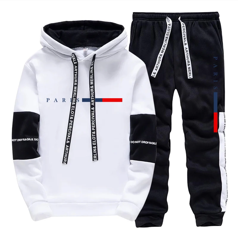 Men'S Fashion Tips - Men's Set/Hoodie/Pants Paris Fashion Autumn Winter