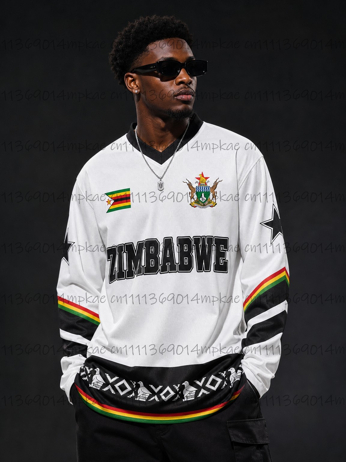 Fashion Mens Shirt - Autumn Zimbabwe Ethnic Street Style Printed