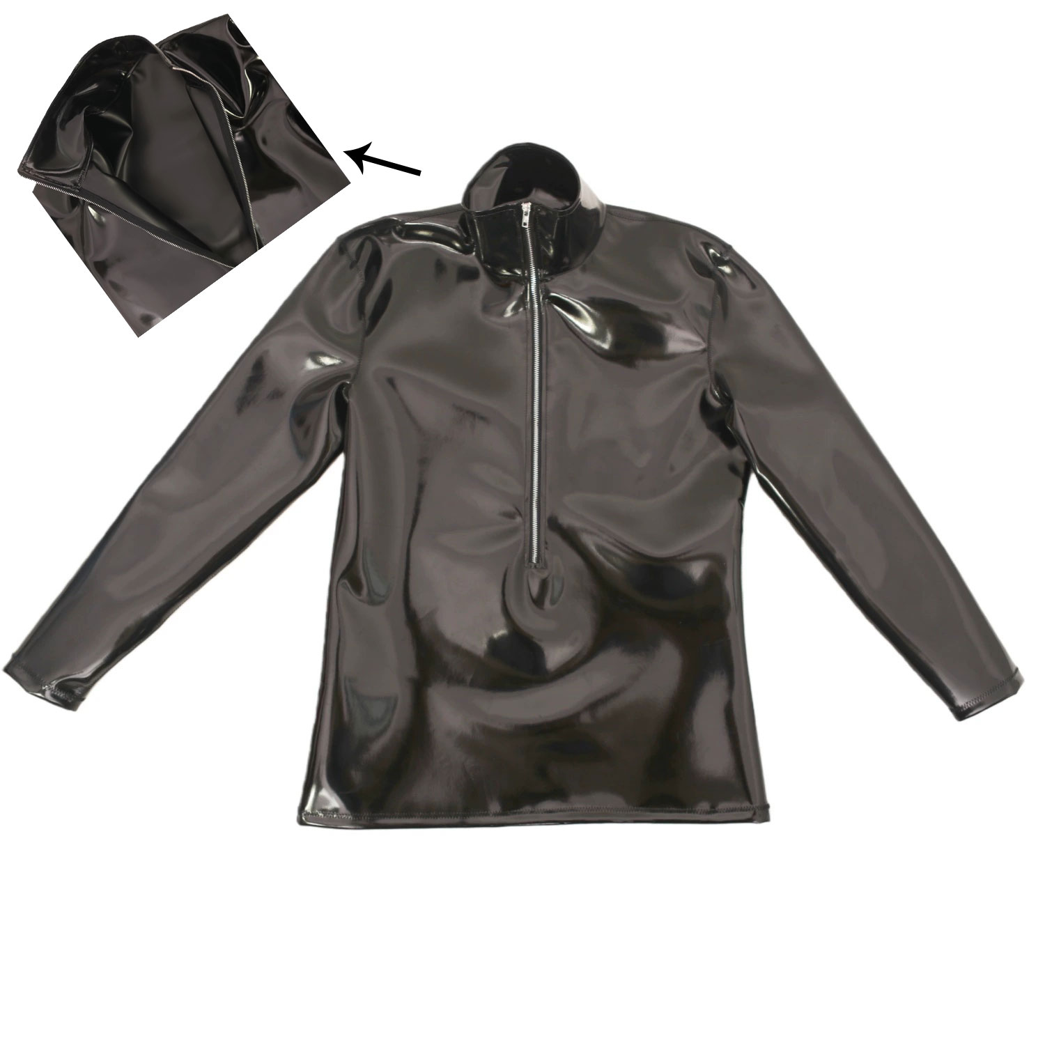 New Fashion Cloth Latex Men's  - огляд і ціна Fashion Mens Shirt