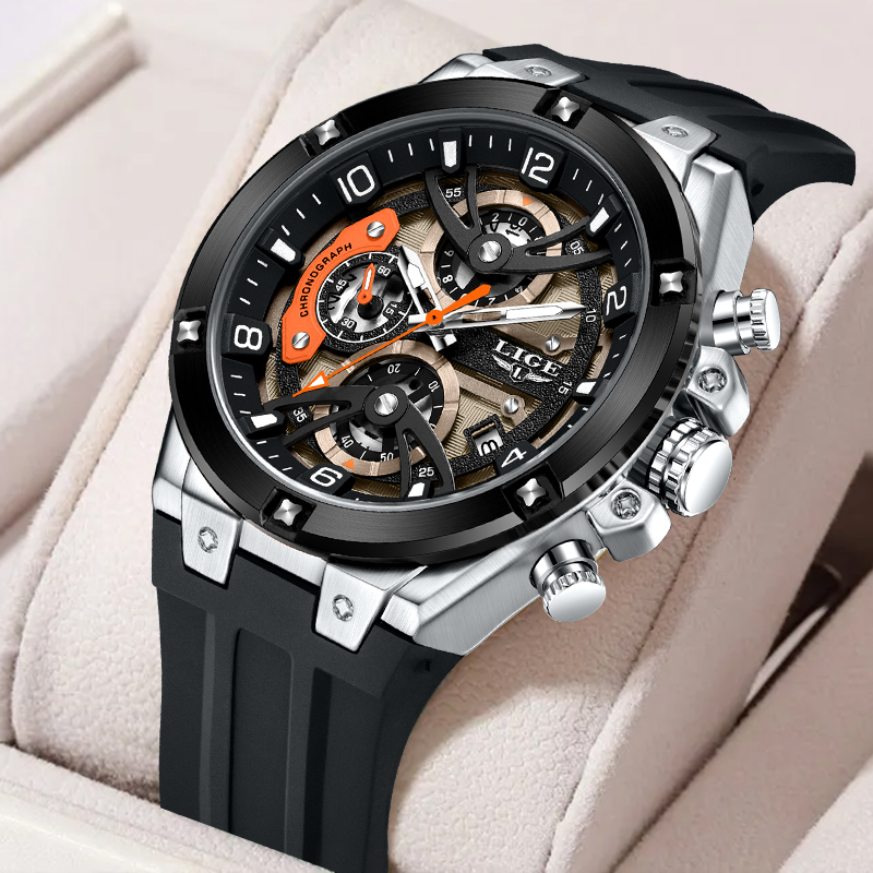 LIGE Simple Fashion Quartz Man - огляд і ціна Men'S Fashion Box