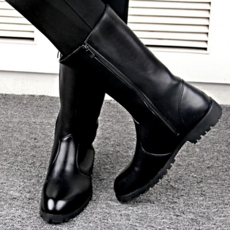 Fashion Men's women Genuine Le - огляд і ціна Mens Fashion Combat Boots
