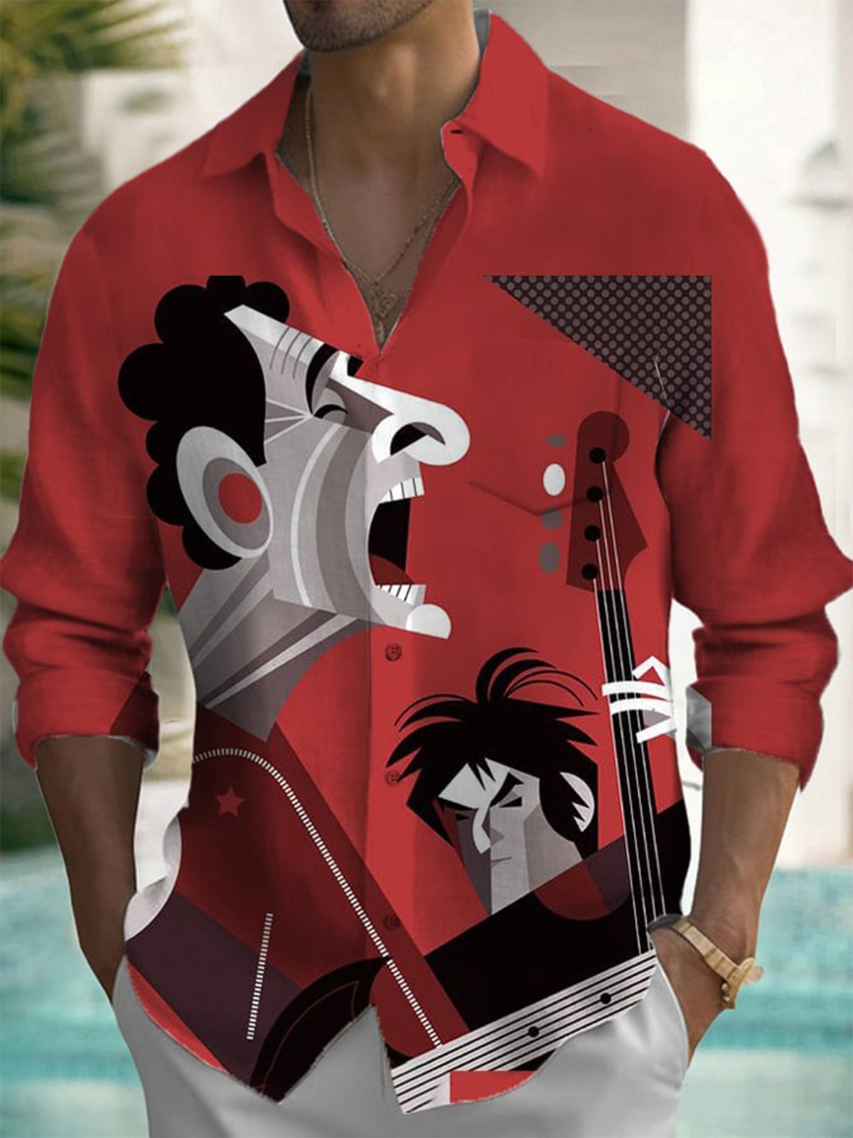 Men's Button-down Casual Shirt - огляд і ціна Fashion Mens Shirt