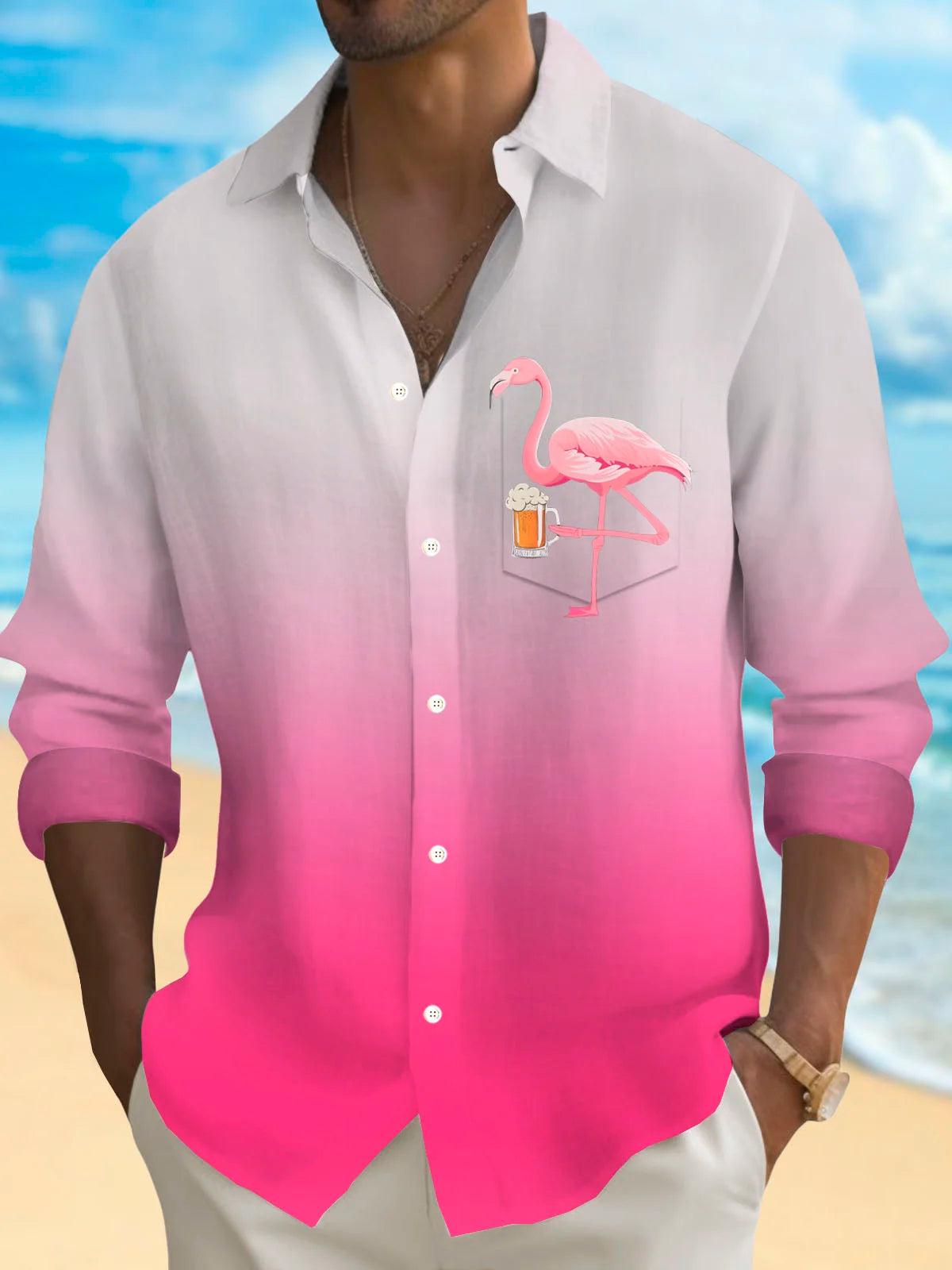Men's Button-down Casual Shirt - огляд і ціна Fashion Mens Shirt