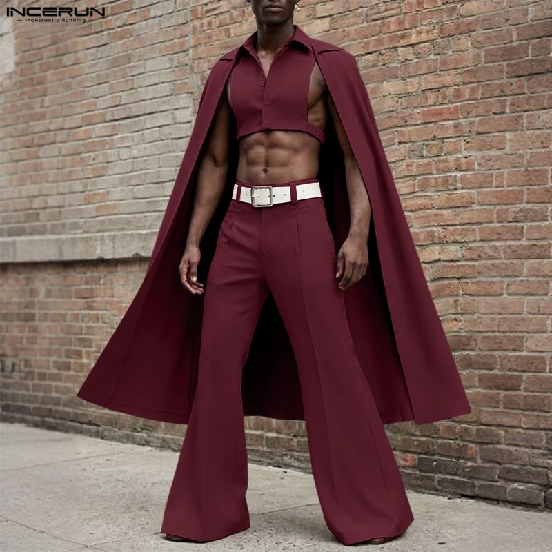 INCERUN Men Sets Solid Color L - огляд і ціна Men'S Fashion 2026