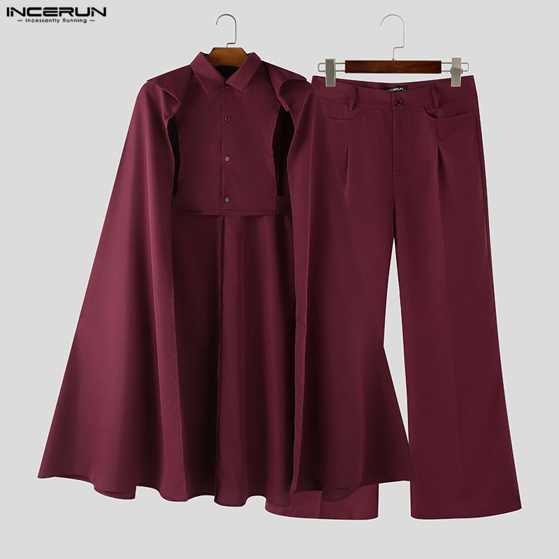 INCERUN Men Sets Solid Color L - огляд і ціна Men'S Fashion 2026