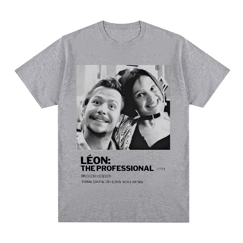Léon Vintage T-shirt Movie The - огляд і ціна Jeans Shirt Fashion For Men