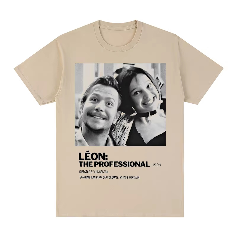 Léon Vintage T-shirt Movie The - огляд і ціна Jeans Shirt Fashion For Men