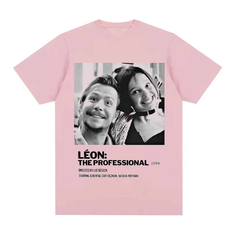 Léon Vintage T-shirt Movie The - огляд і ціна Jeans Shirt Fashion For Men
