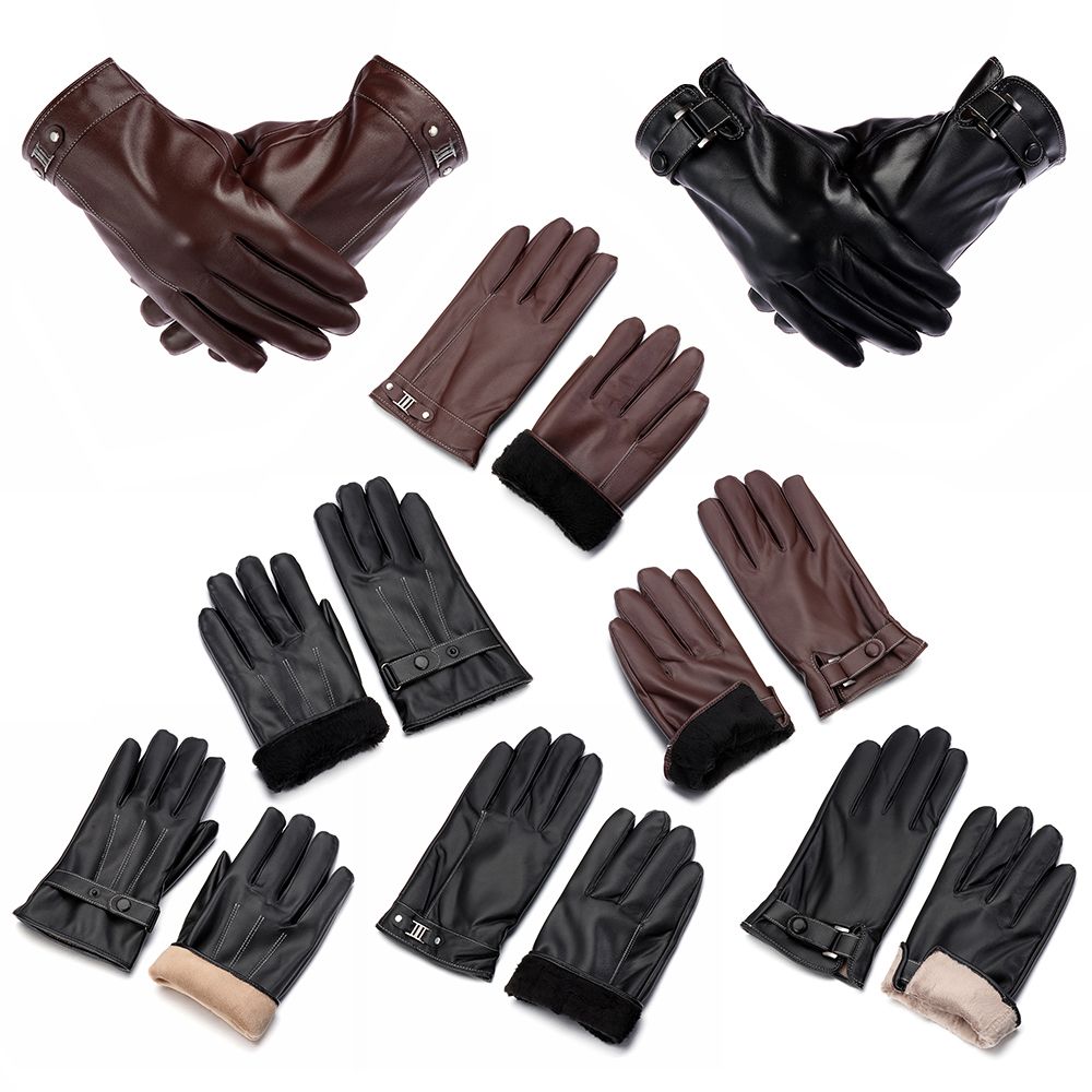 Men's Fleece Thermal Leather G - огляд і ціна Driving Gloves Leather