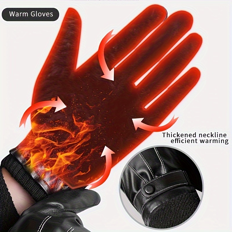 1Pair Winter Gloves Warm Drivi - огляд і ціна Driving Gloves Leather