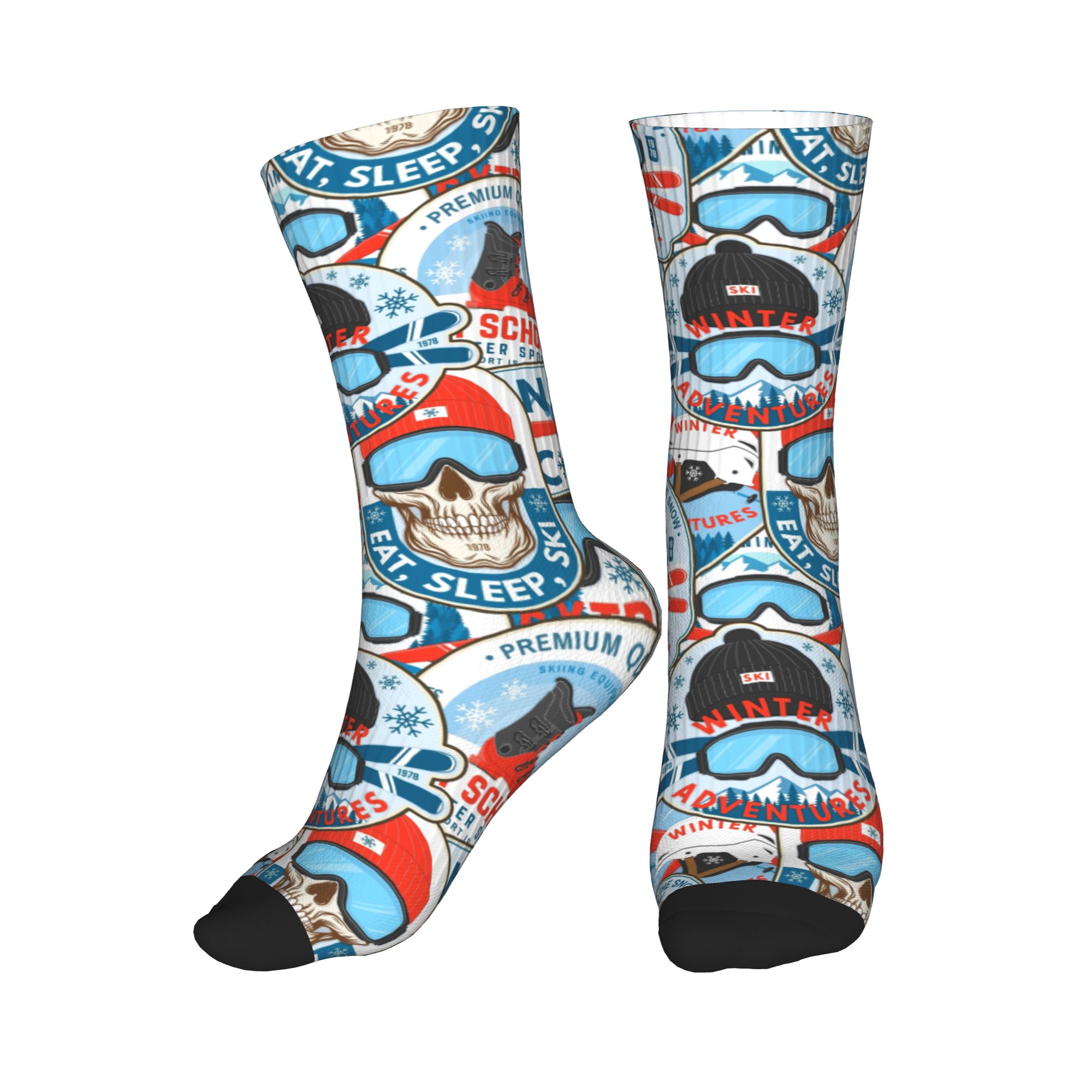 Vintage Red Blue Ski Club Seam - огляд і ціна Mens Fashion Vintage