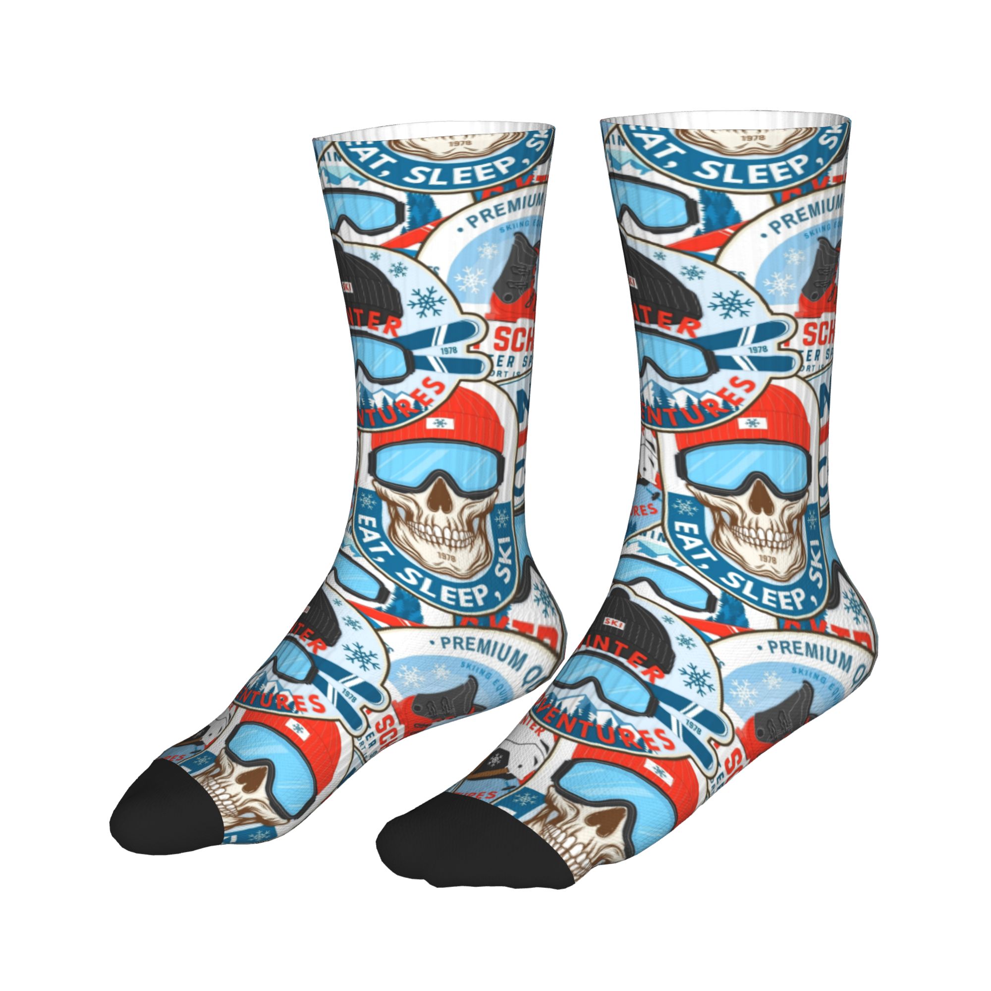 Vintage Red Blue Ski Club Seam - огляд і ціна Mens Fashion Vintage