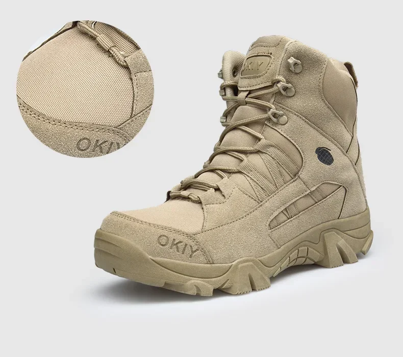 Outdoor Leather Hiking Shoes M - огляд і ціна Mens Fashion Combat Boots