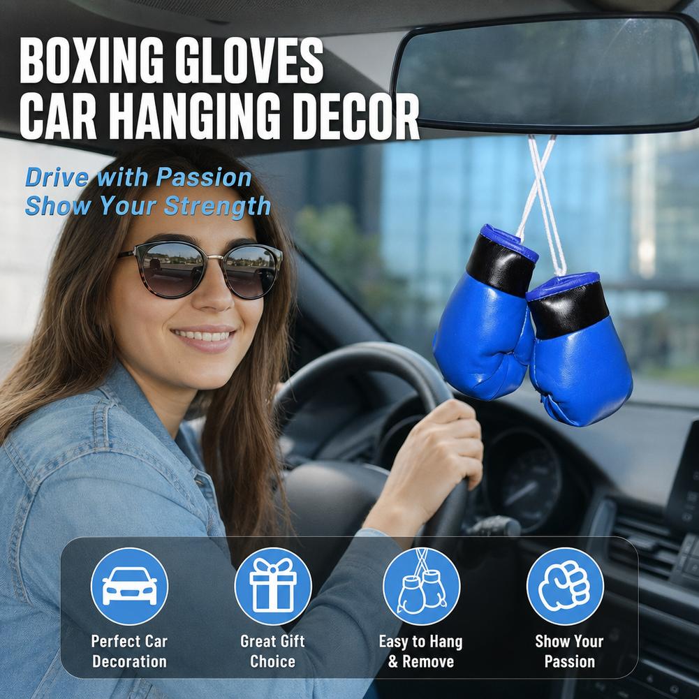 Mini Boxing Gloves Car Rearvie - огляд і ціна Driving Gloves Leather