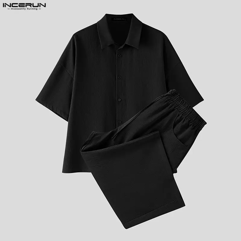 INCERUN Men's Sets Solid Lapel - огляд і ціна Men'S Fashion 2026