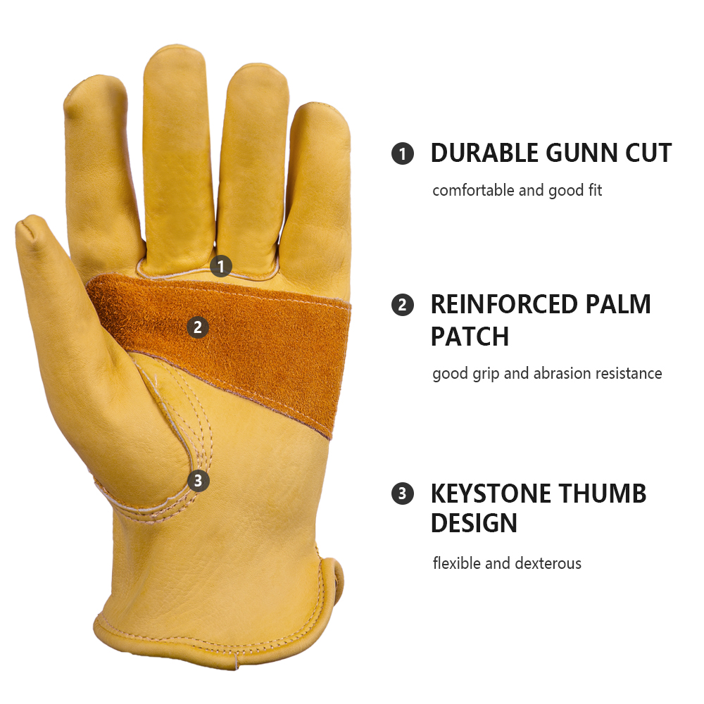 Leather Gloves Men Work Gloves - огляд і ціна Driving Gloves Leather
