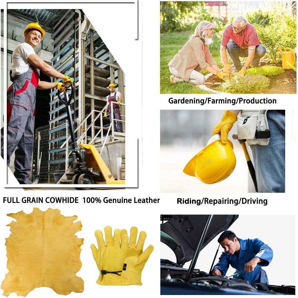 Leather Gloves Men Work Gloves - огляд і ціна Driving Gloves Leather