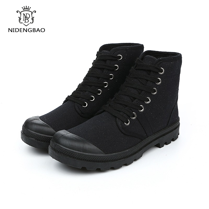 Men Boots New Casual Canvas Sh - огляд і ціна Mens Fashion Combat Boots