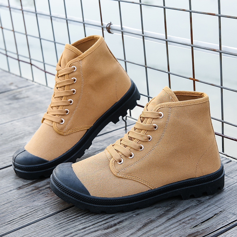 Men Boots New Casual Canvas Sh - огляд і ціна Mens Fashion Combat Boots