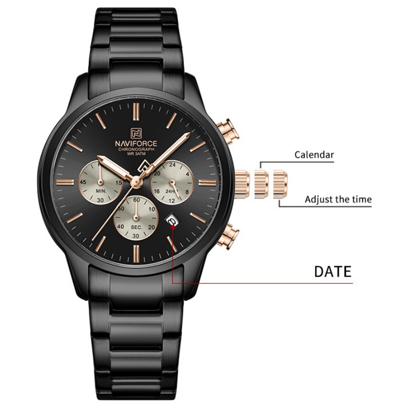 NAVIFORCE Men Quartz Chronogra - огляд і ціна Men'S Fashion Box
