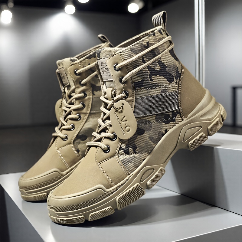Mid-top Lace-up Men's Combat B - огляд і ціна Mens Fashion Combat Boots
