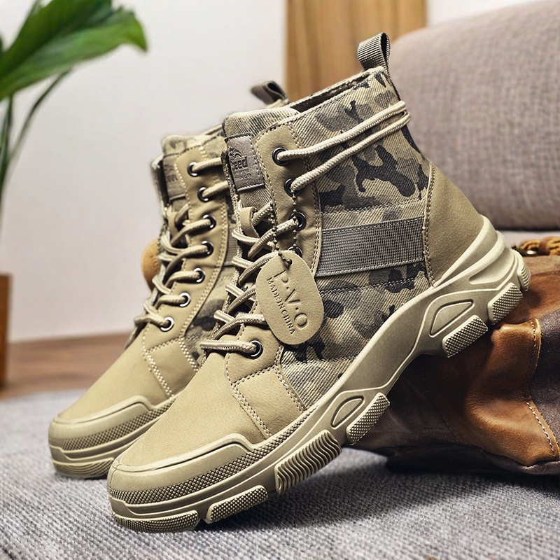 Mid-top Lace-up Men's Combat B - огляд і ціна Mens Fashion Combat Boots