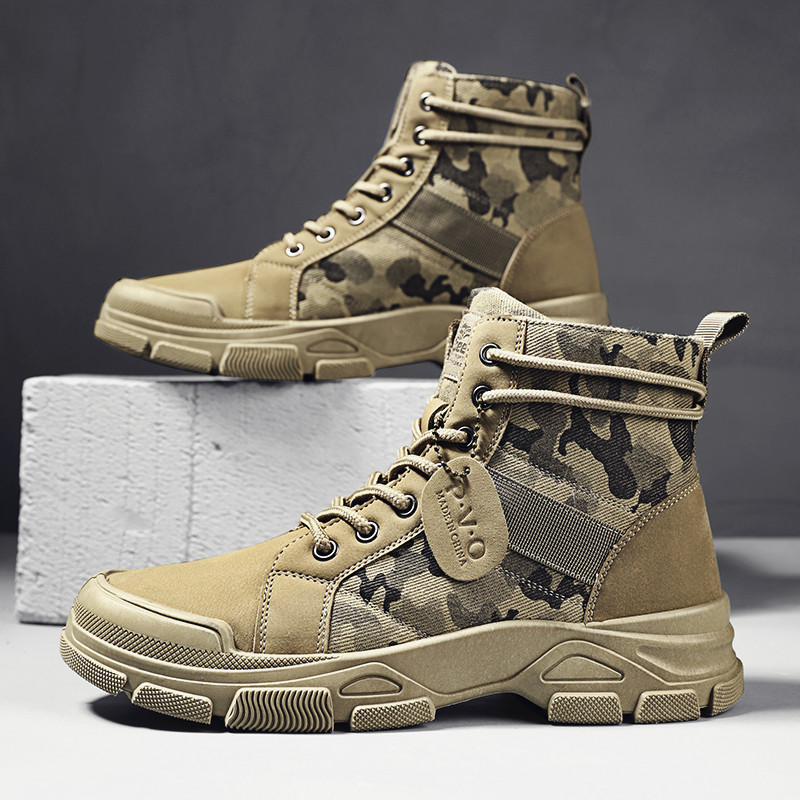 Mid-top Lace-up Men's Combat B - огляд і ціна Mens Fashion Combat Boots