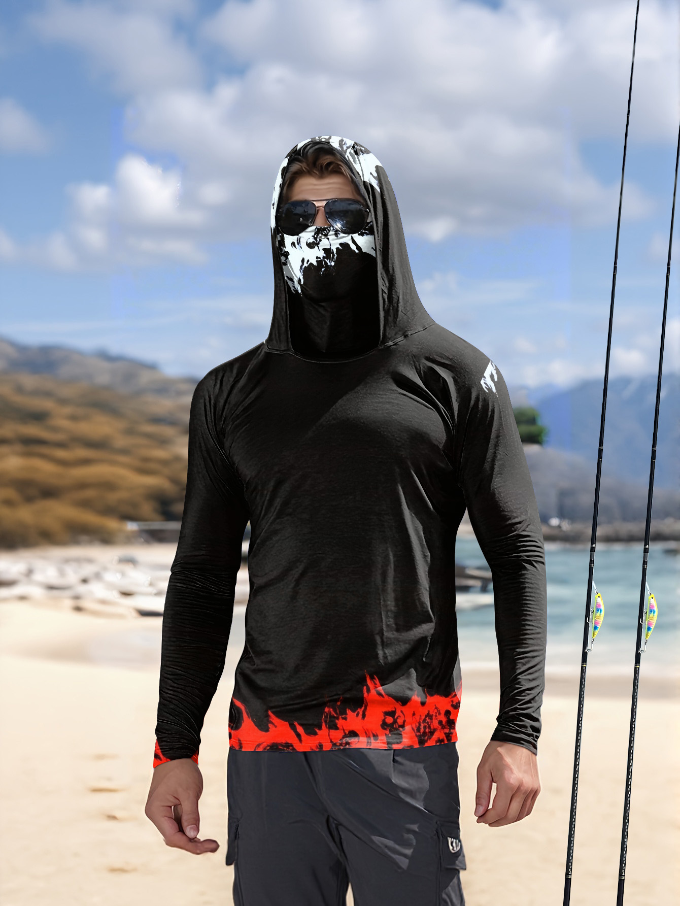 Men Hood Fishing Shirt long sl - огляд і ціна Men Fashion Upper