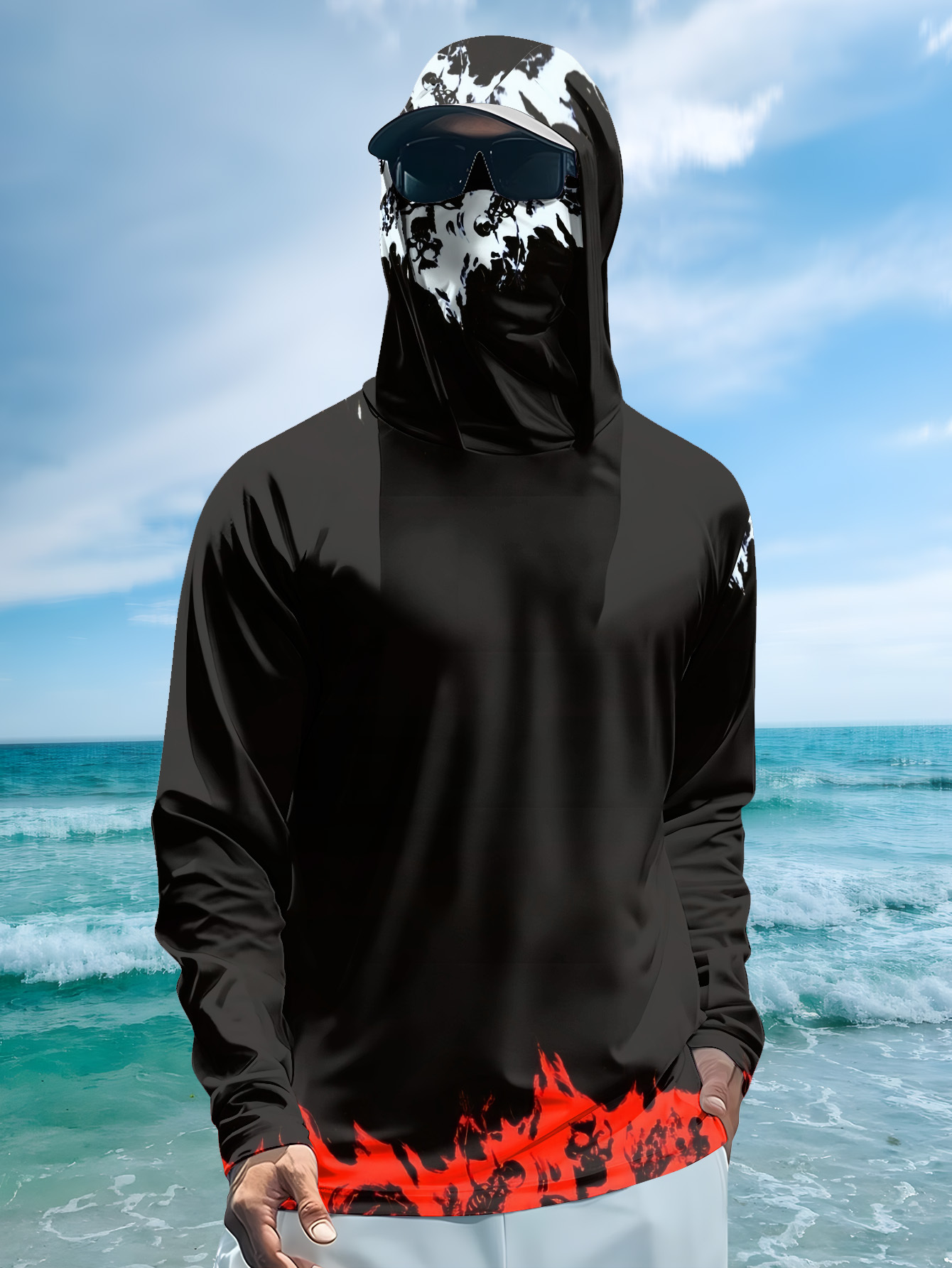 Men Hood Fishing Shirt long sl - огляд і ціна Men Fashion Upper