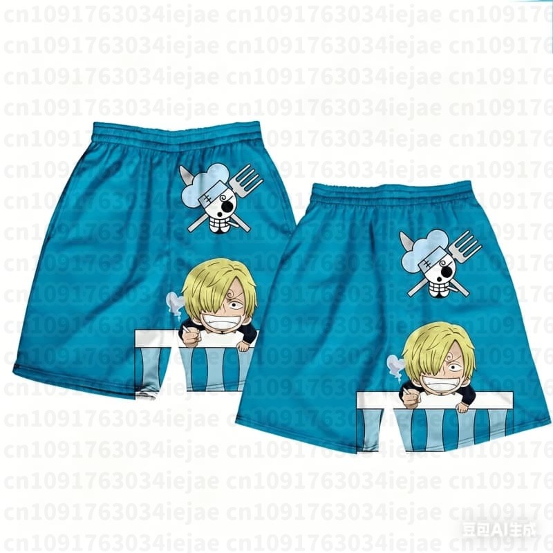 One Piece 3D Print Shorts Shan - огляд і ціна Swim Trunk Shorts