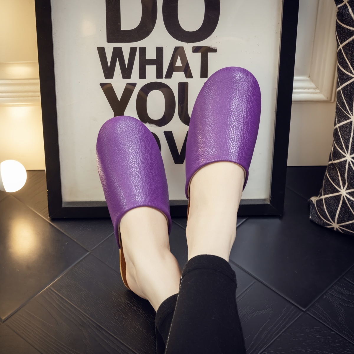 Fashion Black Leather Slippers - огляд і ціна Men'S Fashion Houses