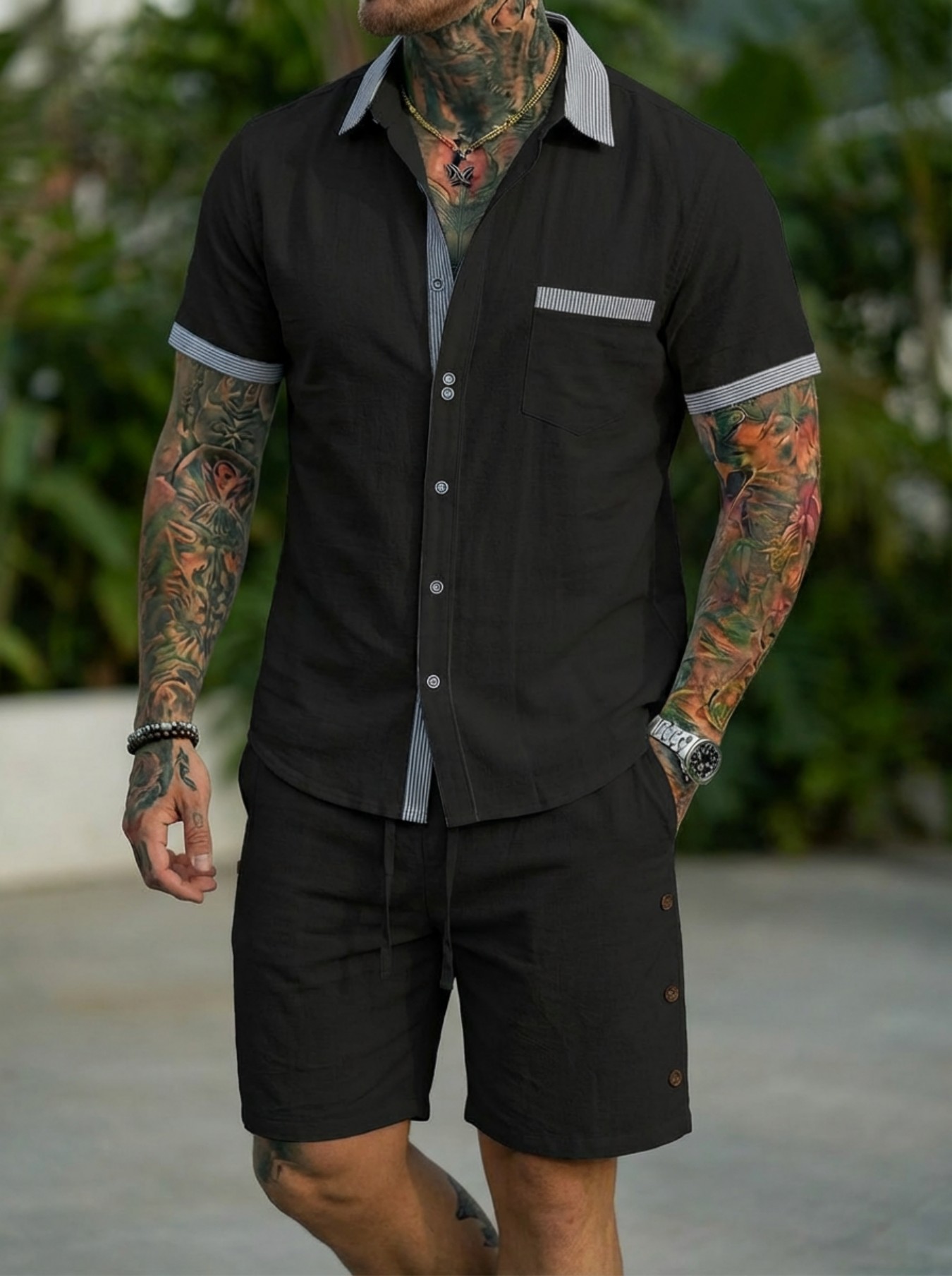 Men's Fashion Cuban Style Shir - огляд і ціна Men'S Fashion 2026