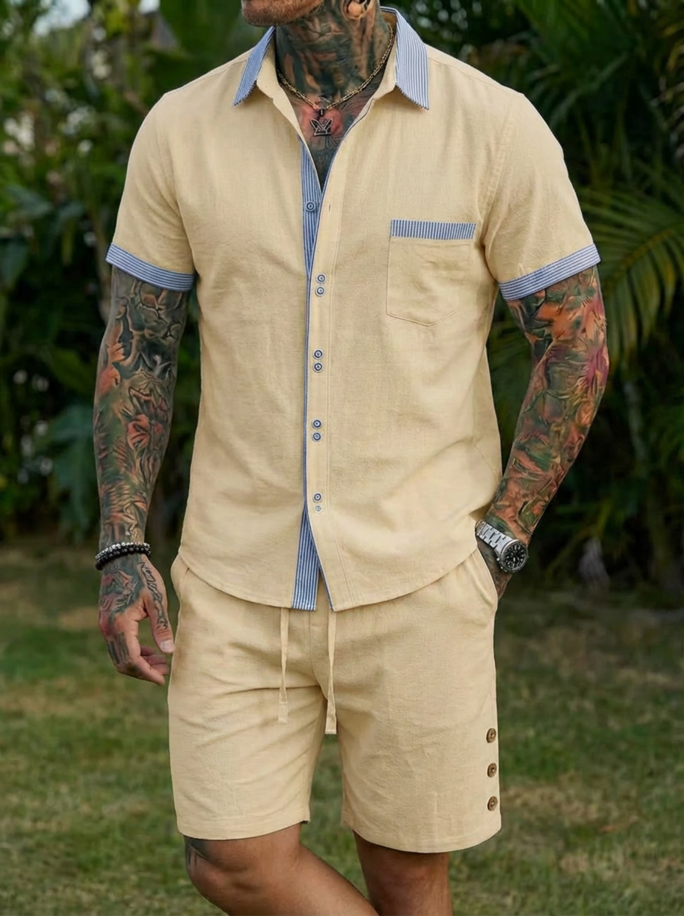 Men's Fashion Cuban Style Shir - огляд і ціна Men'S Fashion 2026