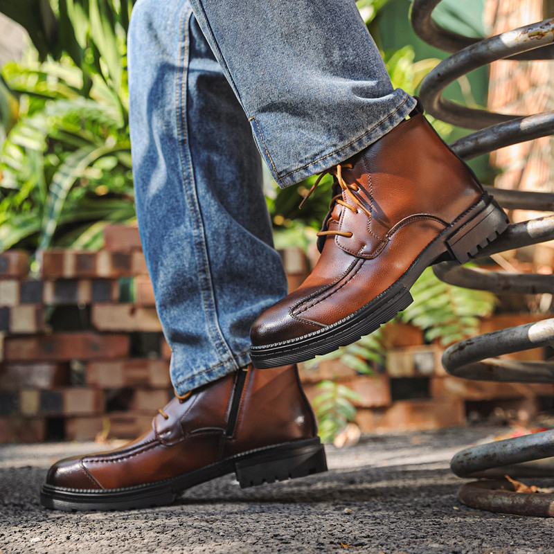 Fashion Designer Men Shoes Ret - огляд і ціна Mens Fashion Combat Boots