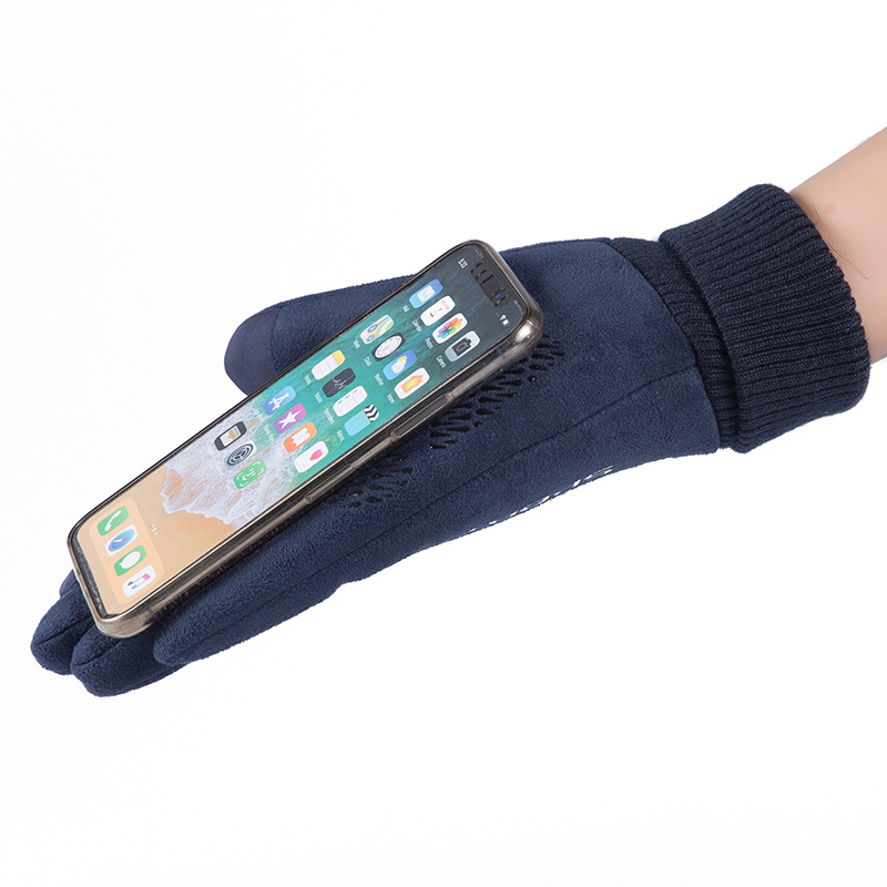 Men Winter Suede Leather Plush - огляд і ціна Driving Gloves Leather