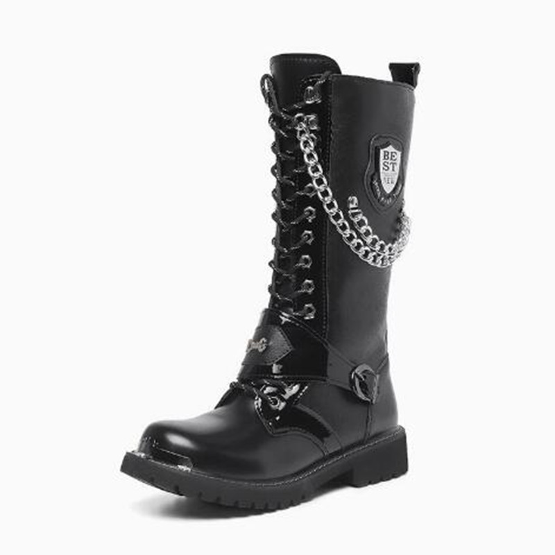 Men Fashion Motorcycle Boots M - огляд і ціна Mens Fashion Combat Boots