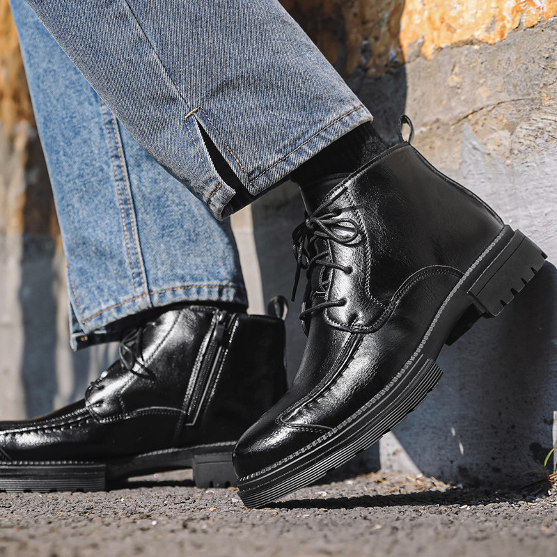 Luxury Designer Men Shoes Retr - огляд і ціна Mens Fashion Combat Boots